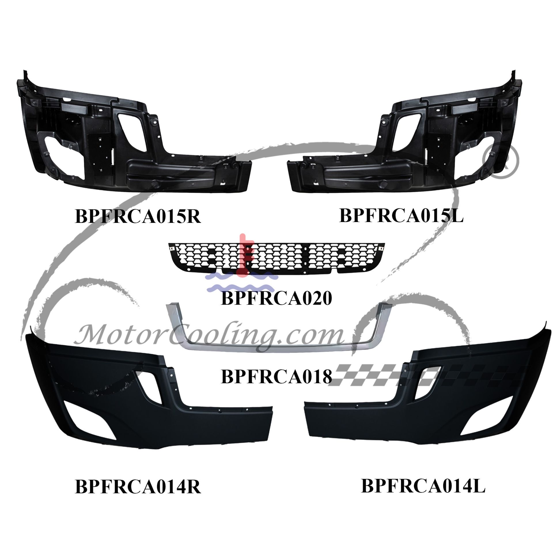 BPFRCA012 BUMPER SET